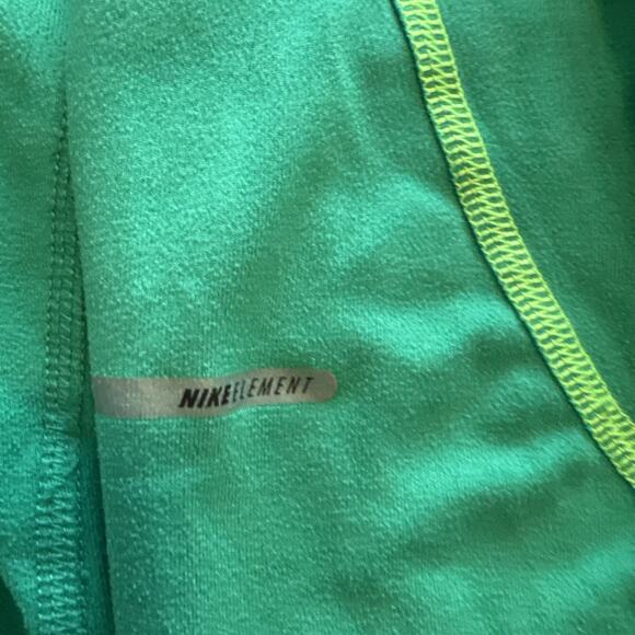 Nike Running Mens Large Green Quarter Zip Pullover Element Training Shirt - Picture 5 of 7
